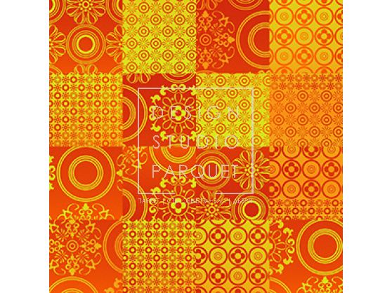 Ковровое покрытие Ege Cityscapes Modular Shuffle spanish tiles orange RFES40010-53